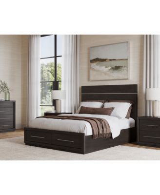 Tivie 3pc Bedroom Set (Queen Storage Bed + Dresser + Nightstand), Created for Macy's