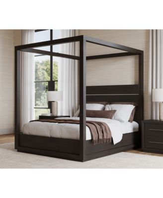 Tivie 3pc Bedroom Set (King Canopy Bed + Chest + Nightstand), Created for Macy's