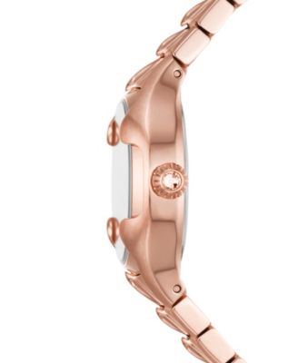 Women's Vert Three Hand Rose Gold-Tone Stainless Steel Watch 32mm