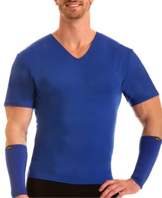 Men's Compression Activewear Short Sleeve V-Neck T-shirt