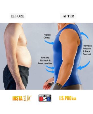 Instaslim Мужская компрессионная спортивная одежда Instaslim, майка для тренировки мышц