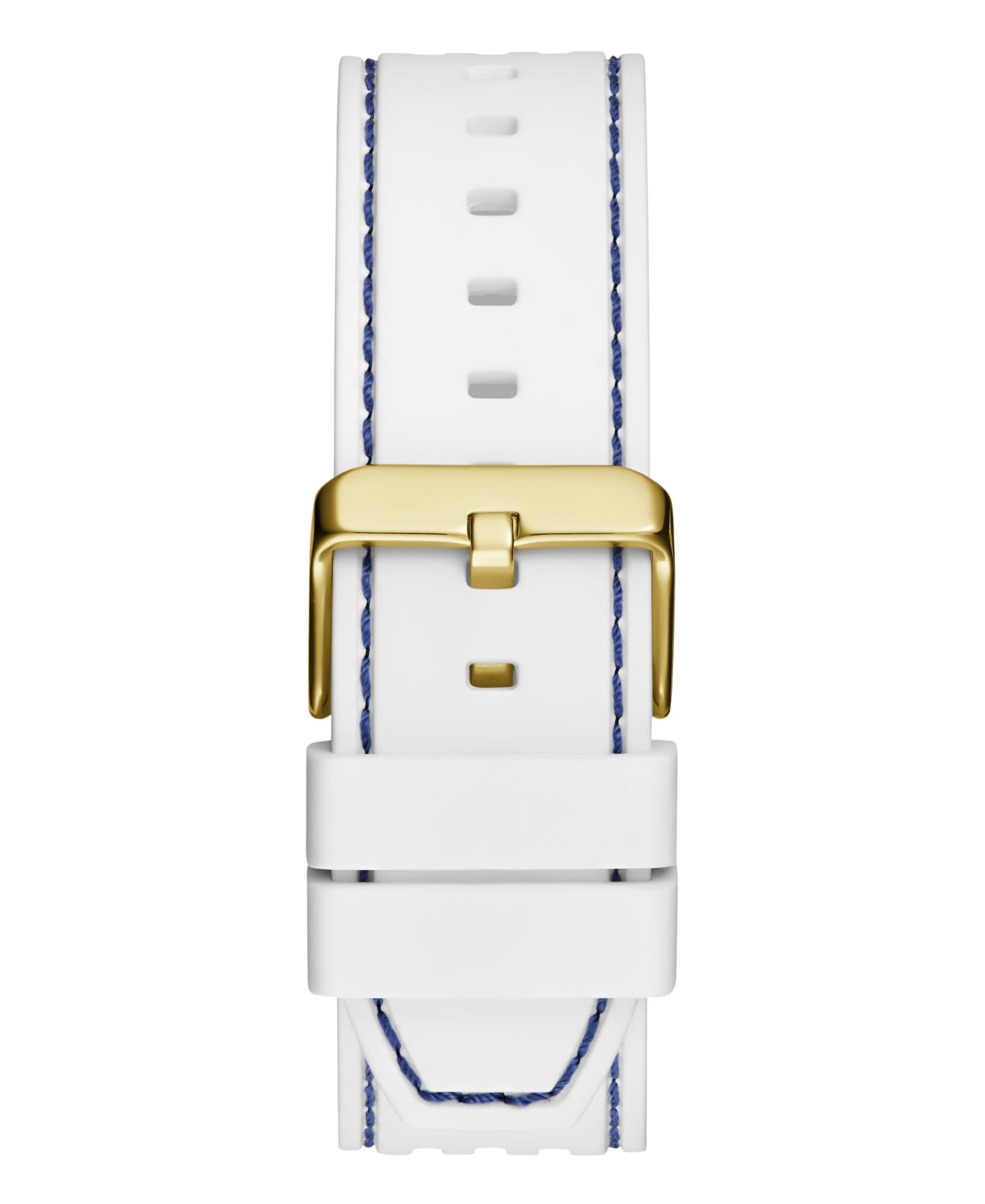Мужские часы GUESS Multi-Function на белом силиконовом ремешке, 44 мм — фото 3