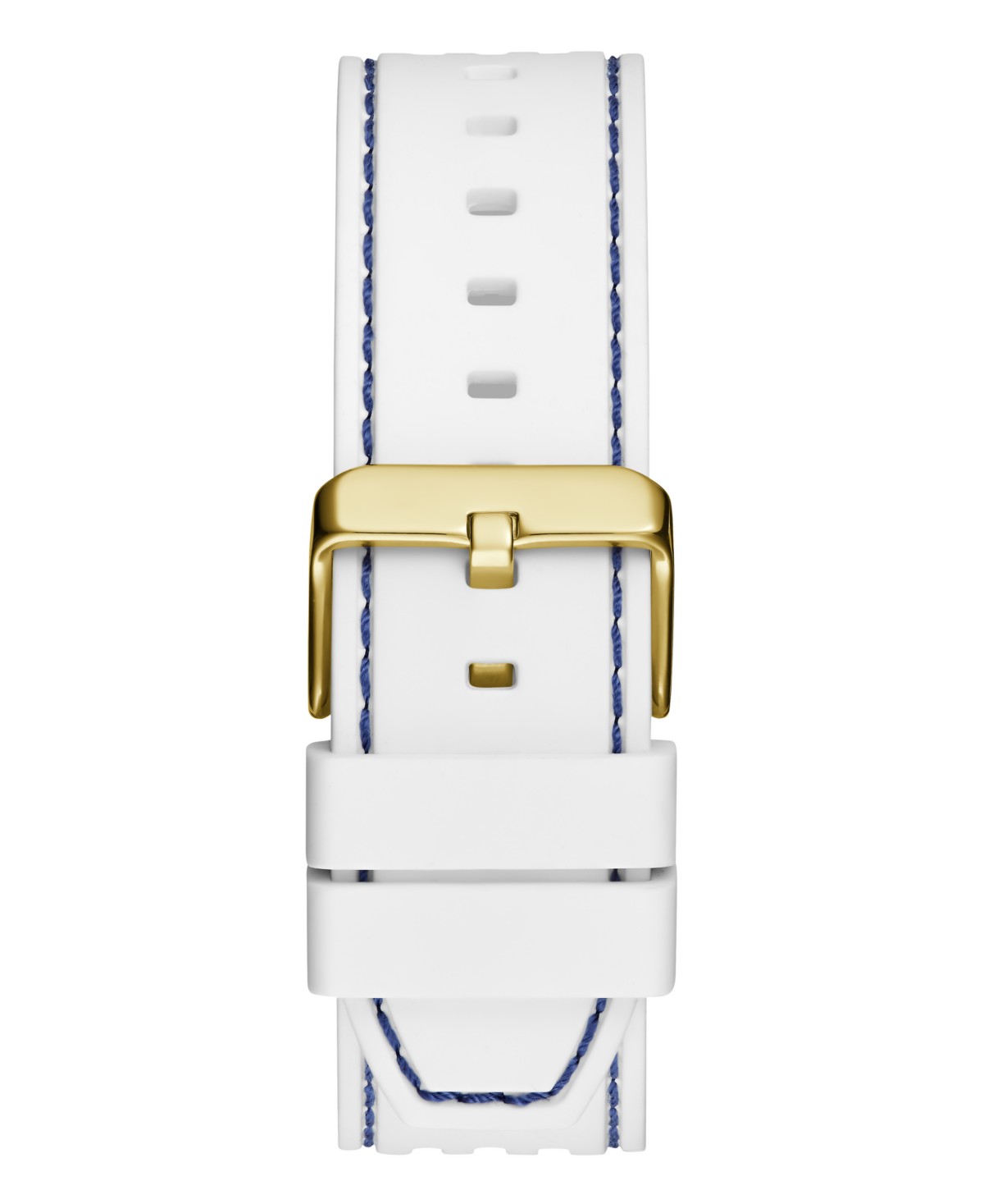 Мужские часы GUESS Multi-Function на белом силиконовом ремешке, 44 мм — фото 4