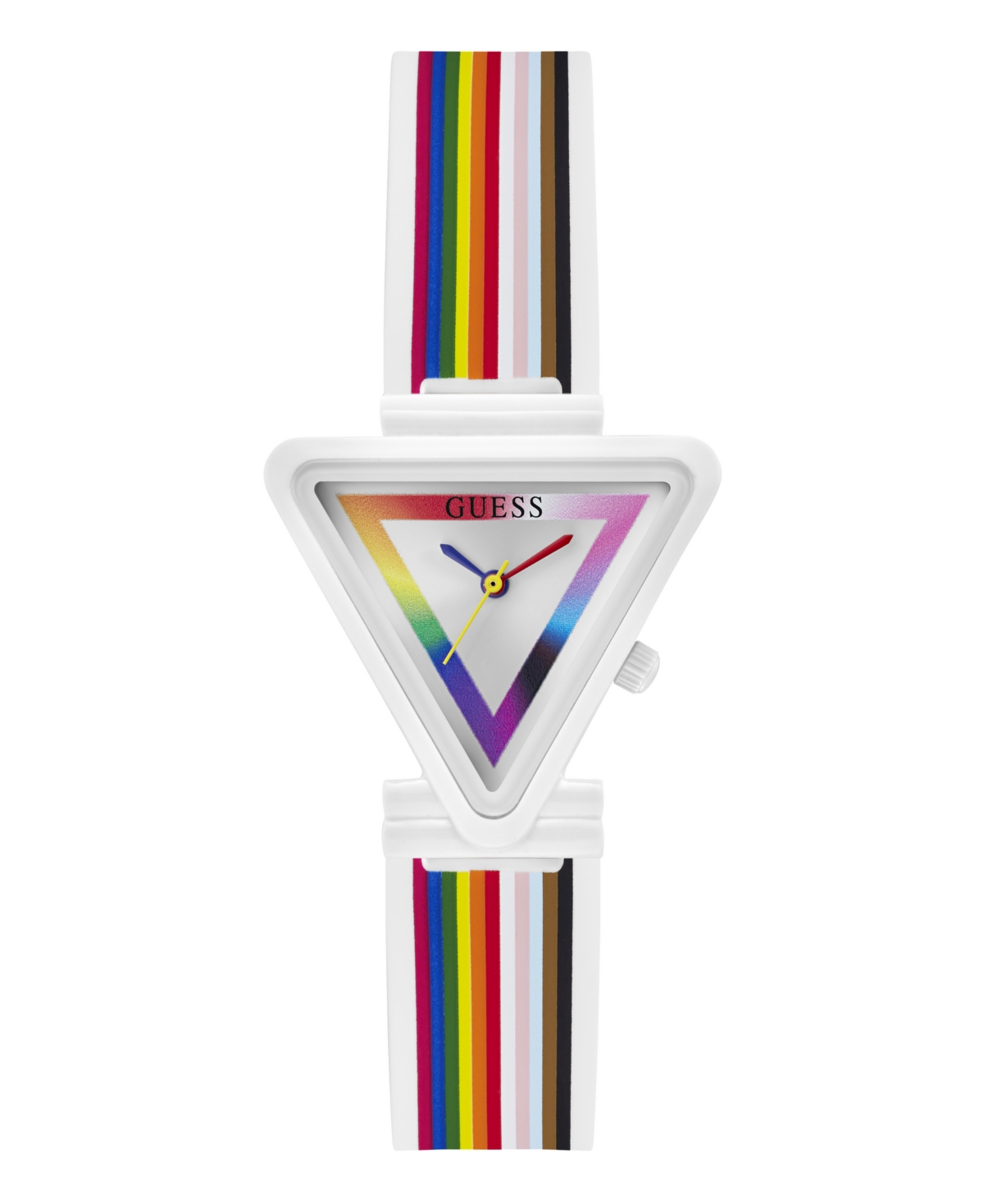 Guess Women's Analog Rainbow Silicone Watch, 31mm In Neutral