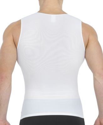 Men's Big & Tall Power Mesh Compression Sleeveless Crewneck Shirt