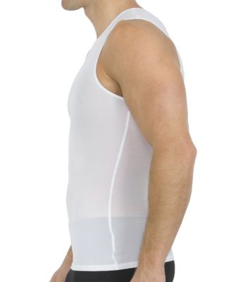 Men's Big & Tall Power Mesh Compression Sleeveless Crewneck Shirt