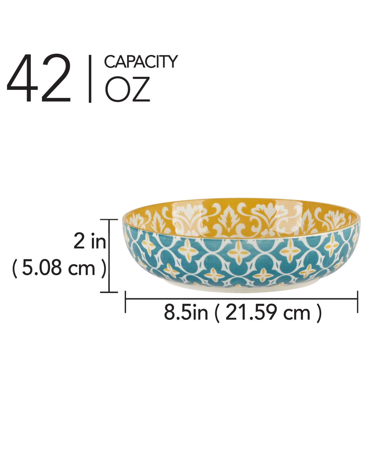 Certified International Panache Set Of 6 Soup Or Pasta Bowls, 6 Asst In Miscellaneous