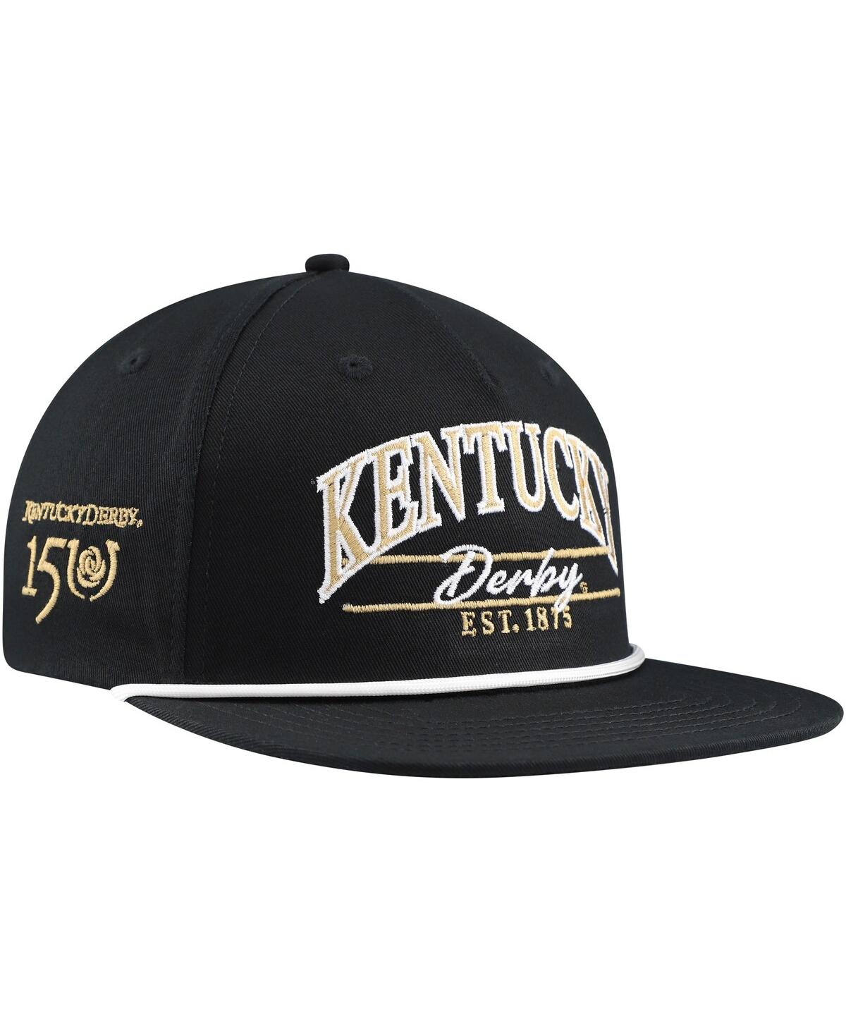 Men's Ahead Black Kentucky Derby 150 Westport Snapback Hat - Black