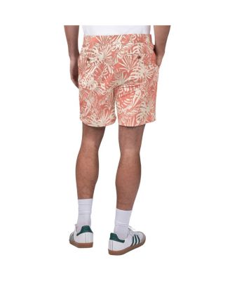 Men's Scarlet San Francisco 49ers Sandwashed Monstera Print Amphib Shorts