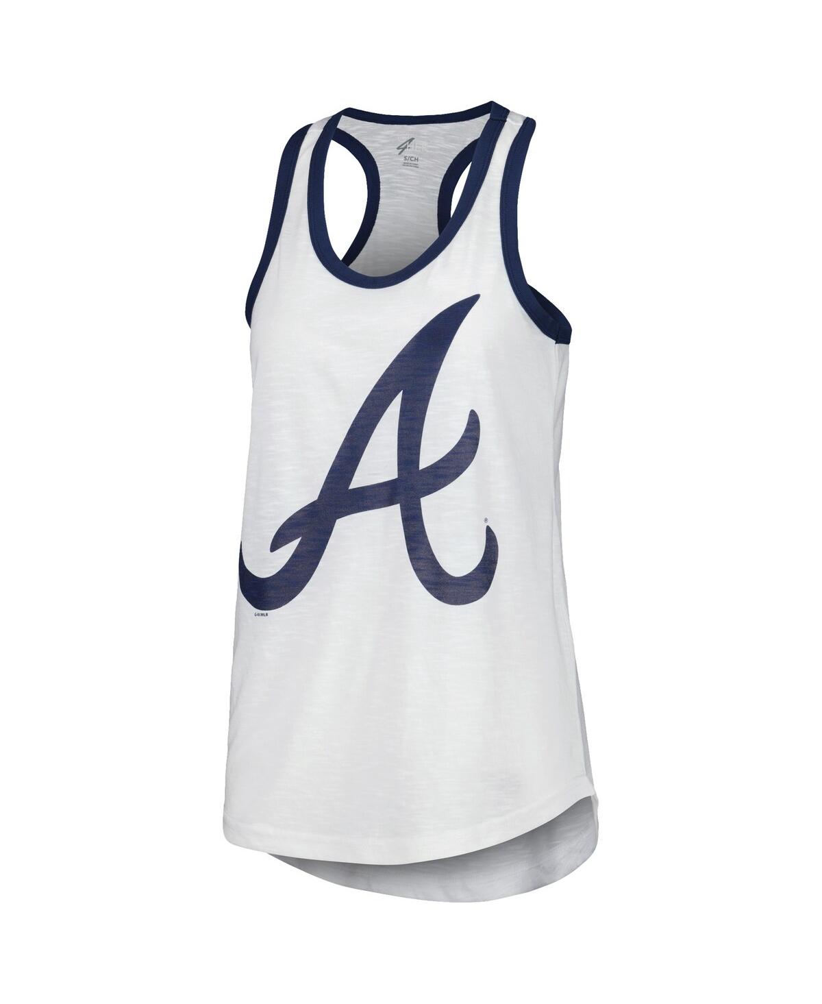 Women's G-iii 4Her by Carl BanksAtlanta Braves Tater Tank Top - White