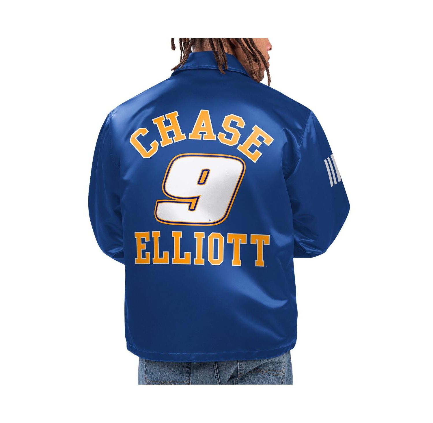 Men's Royal Chase Elliott Option Route Full-Snap Coaches Jacket