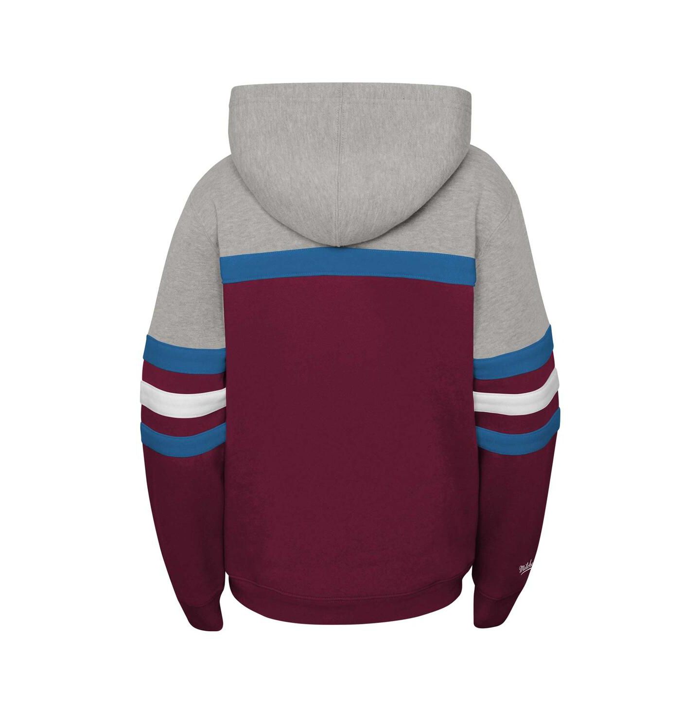 Худи Mitchell & Ness Colorado Avalanche Head Coach Pullover для мальчиков — фото 2