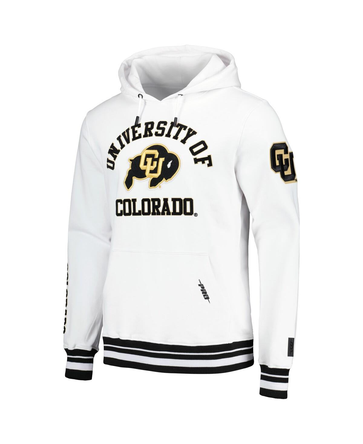 Men's Pro StandardColorado Buffaloes Classic Stacked Logo Pullover Hoodie - White