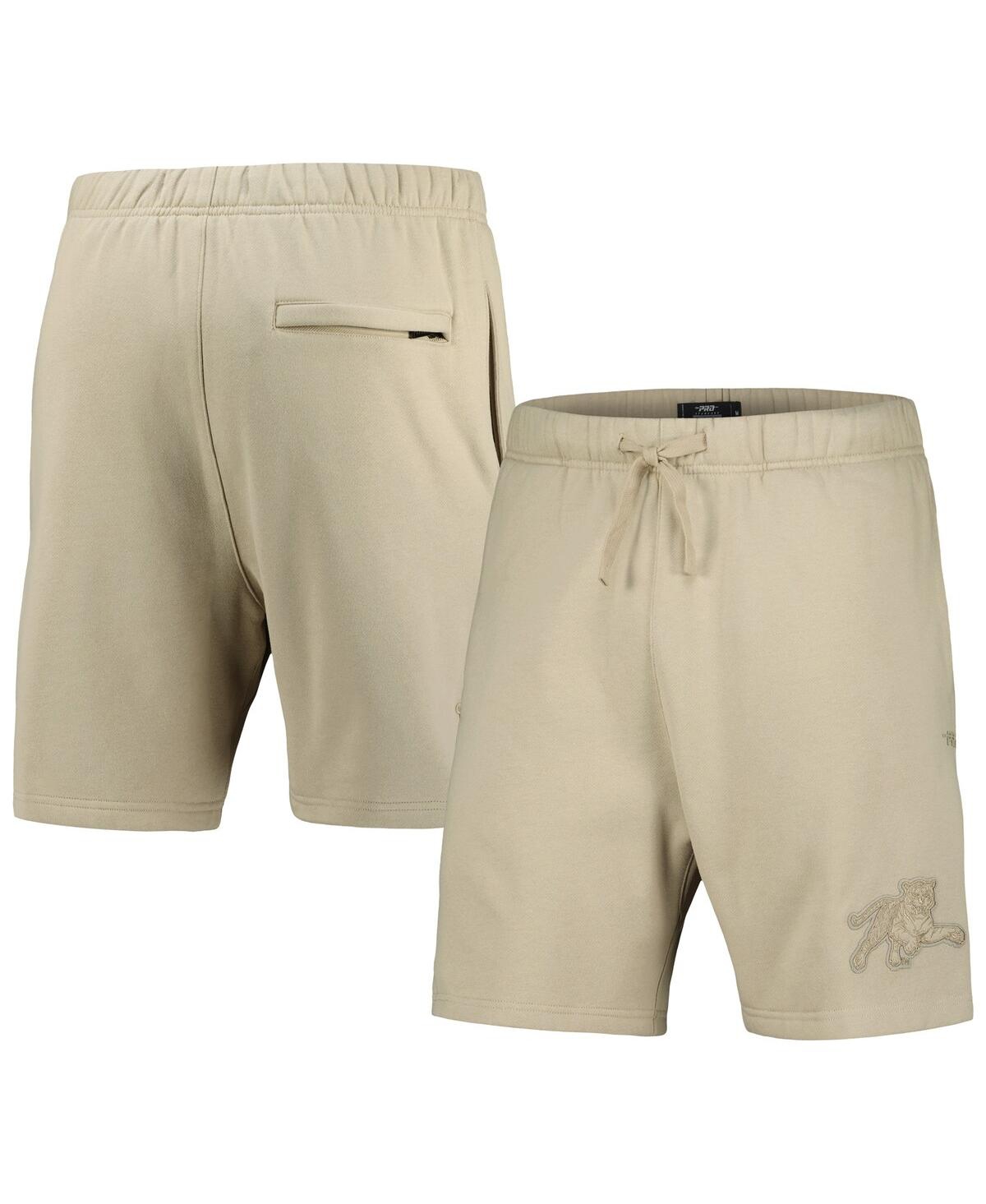 Pro Standard Men's  Tan Jackson State Tigers Neutral Relaxed Shorts