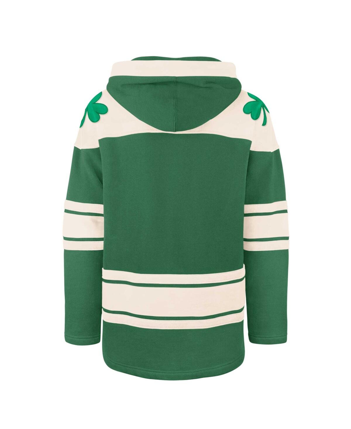 Men's '47 BrandTampa Bay Lightning St. Patrick's Day Superior Lacer Pullover Hoodie - Kelly Green