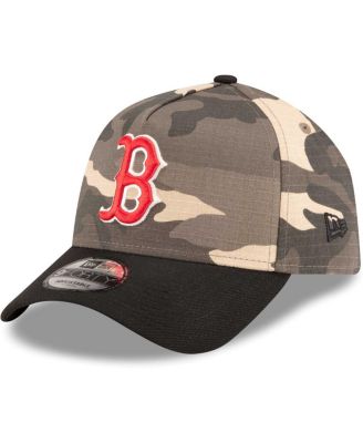 Men's Boston Red Sox Camo Crown A-Frame 9FORTY Adjustable Hat