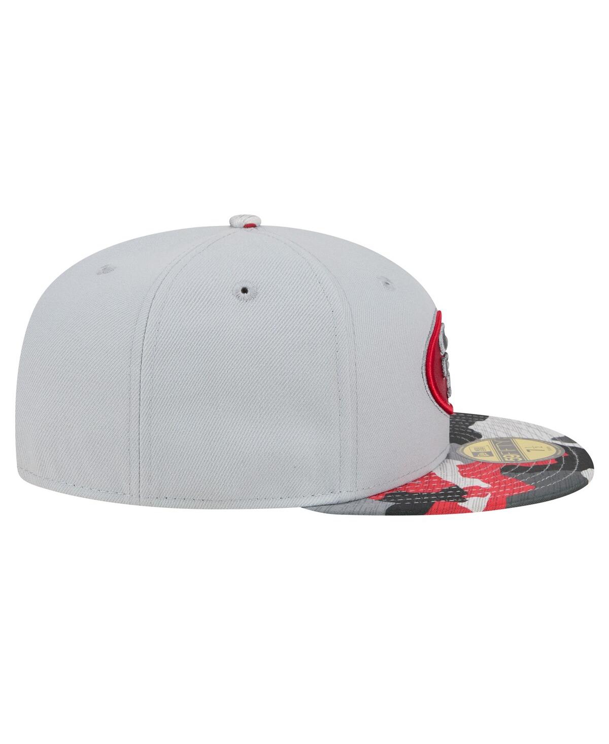 Men's New EraSan Francisco 49ers Active Camo 59FIFTY Fitted Hat - Gray