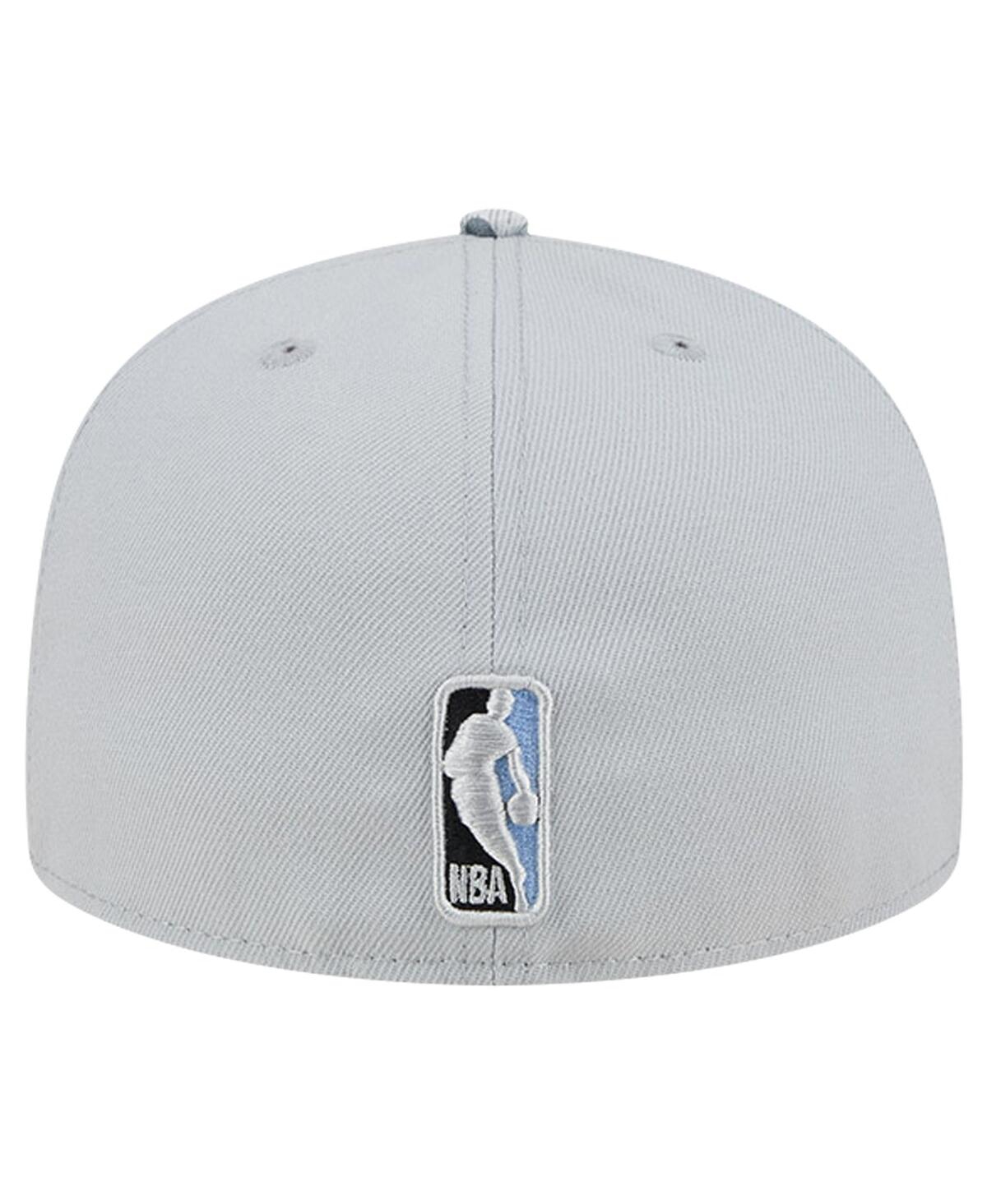 Men's New EraMemphis Grizzlies Active Color Camo Visor 59FIFTY Fitted Hat - Gray