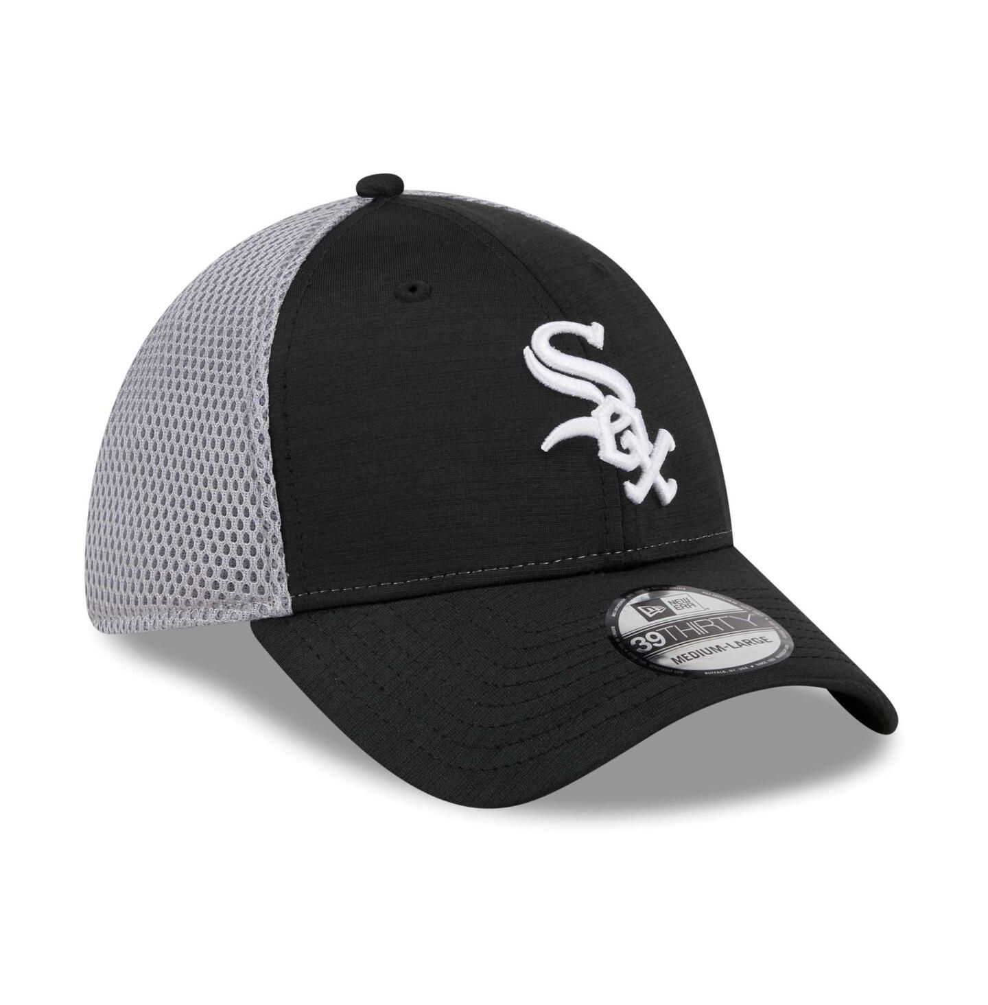 Мужская кепка New Era Black Chicago White Sox Neo 39THIRTY Flex Hat — фото 3