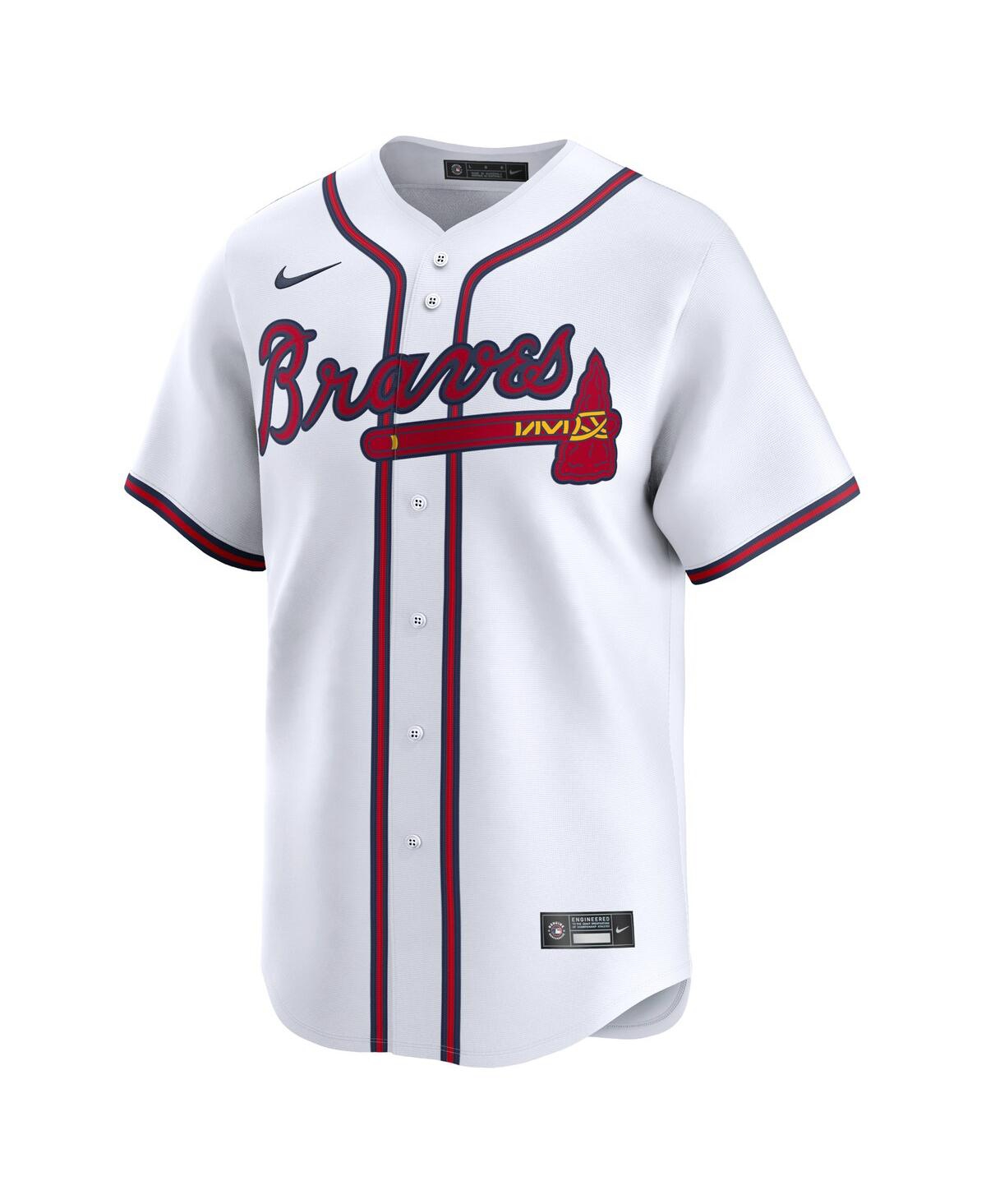 Men's Nike Marcell OzunaAtlanta Braves Home Limited Player Jersey - White