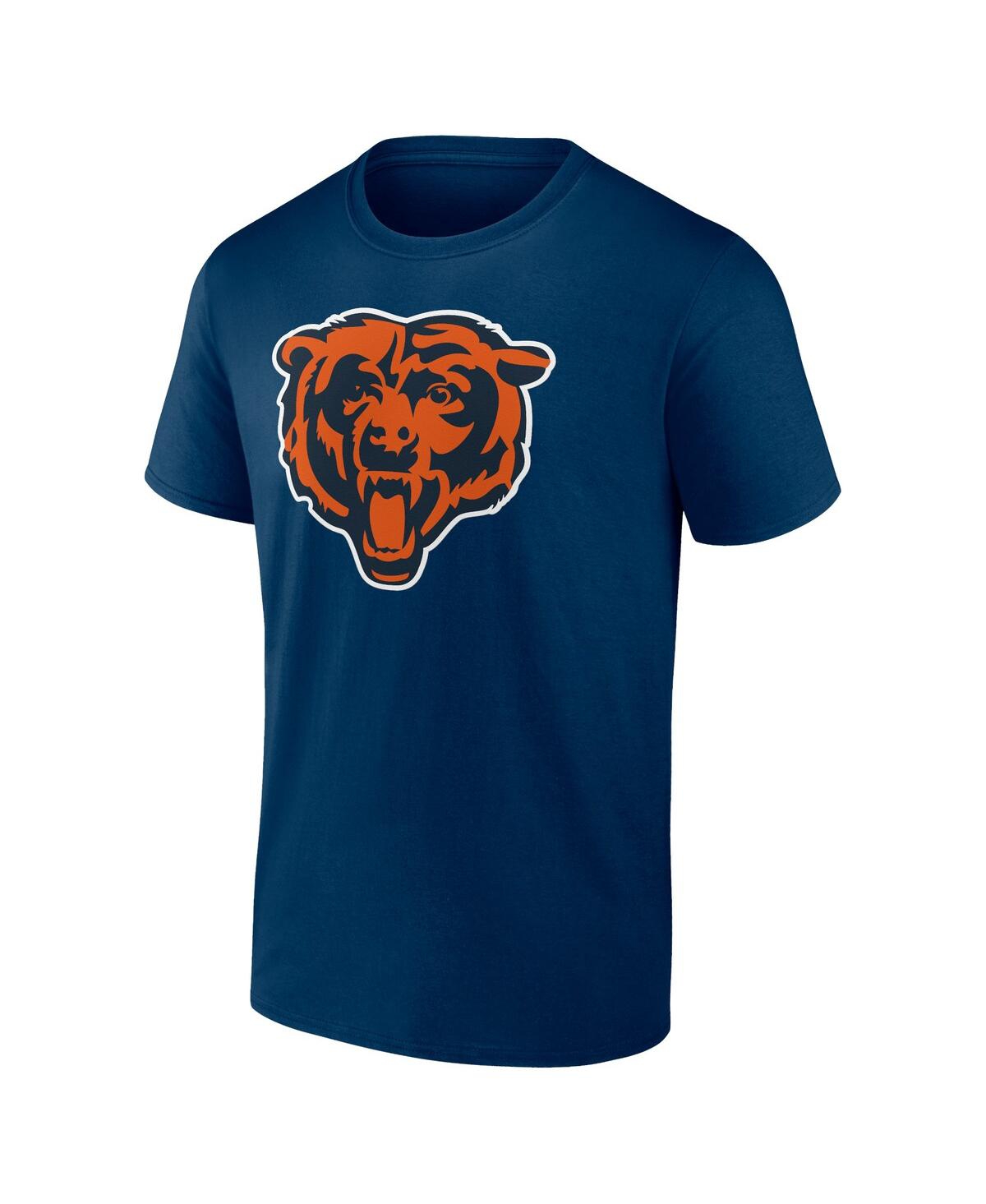 Shop Fanatics Men's  Navy Chicago Bears Father's Day T-shirt
