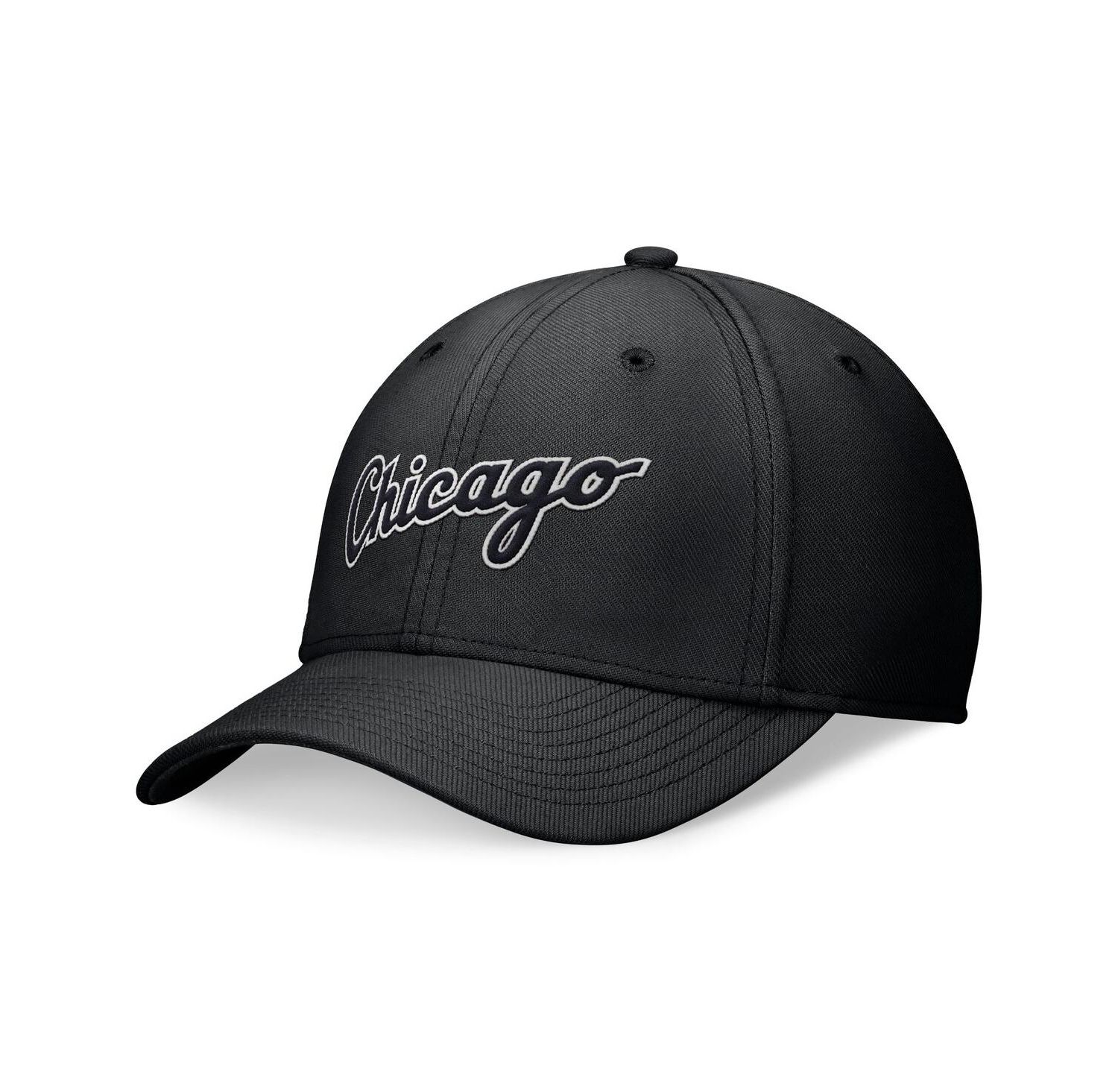 Men's Black Chicago White Sox Evergreen Performance Flex Hat