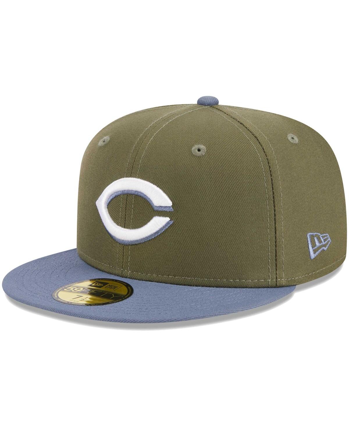 Men's New Era Blue Cincinnati Reds 59FIFTY Fitted Hat - Blue
