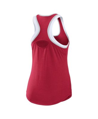 Women's Crimson Alabama Crimson Tide Open Hole Razorback Tank Top