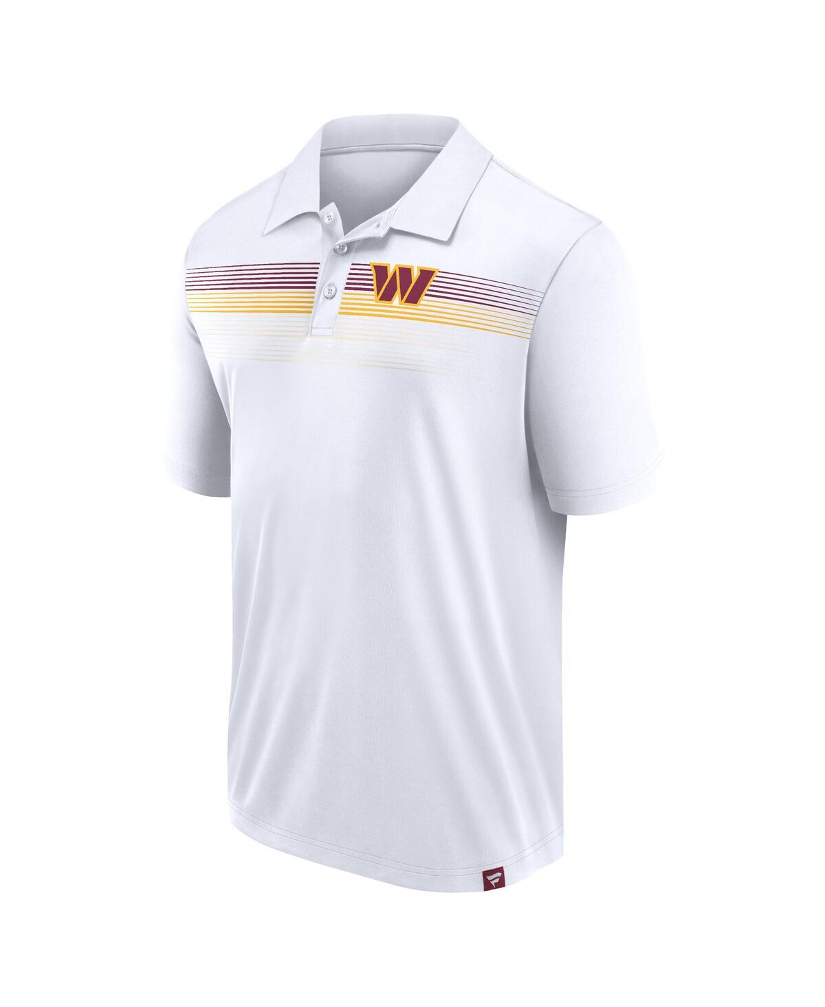 Fanatics Men's  White Washington Commanders Victory For Us Interlock Polo Shirt In White