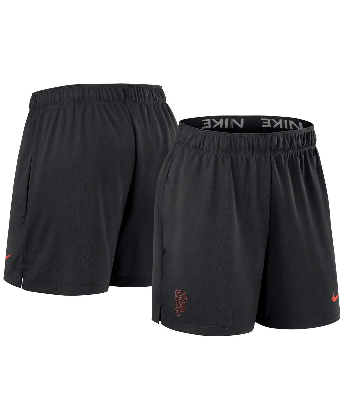 Nike Women's  Black San Francisco Giants Authentic Collection Knit Shorts