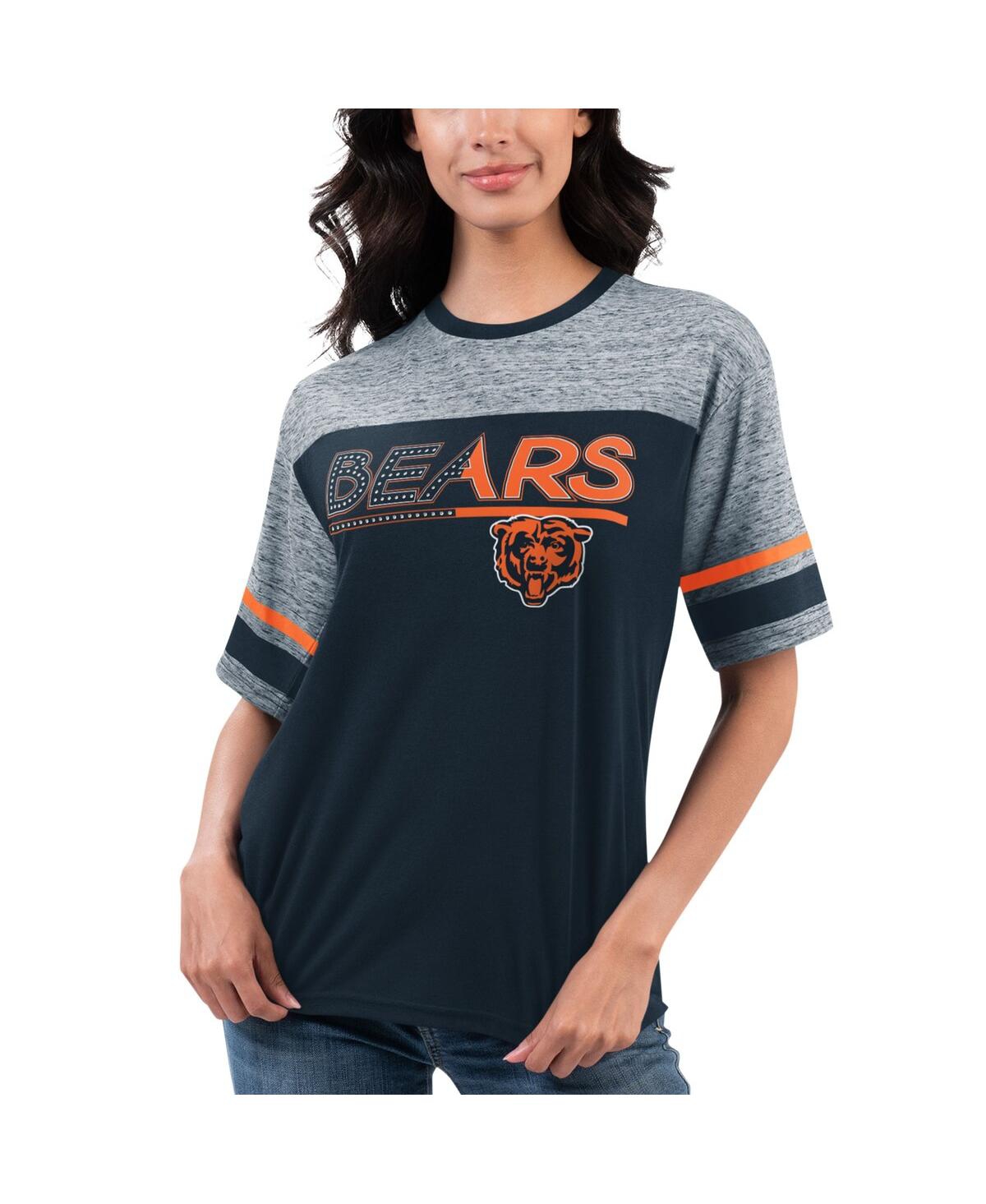 Women's G-iii 4Her by Carl Banks Navy Chicago Bears Track T-shirt - Navy
