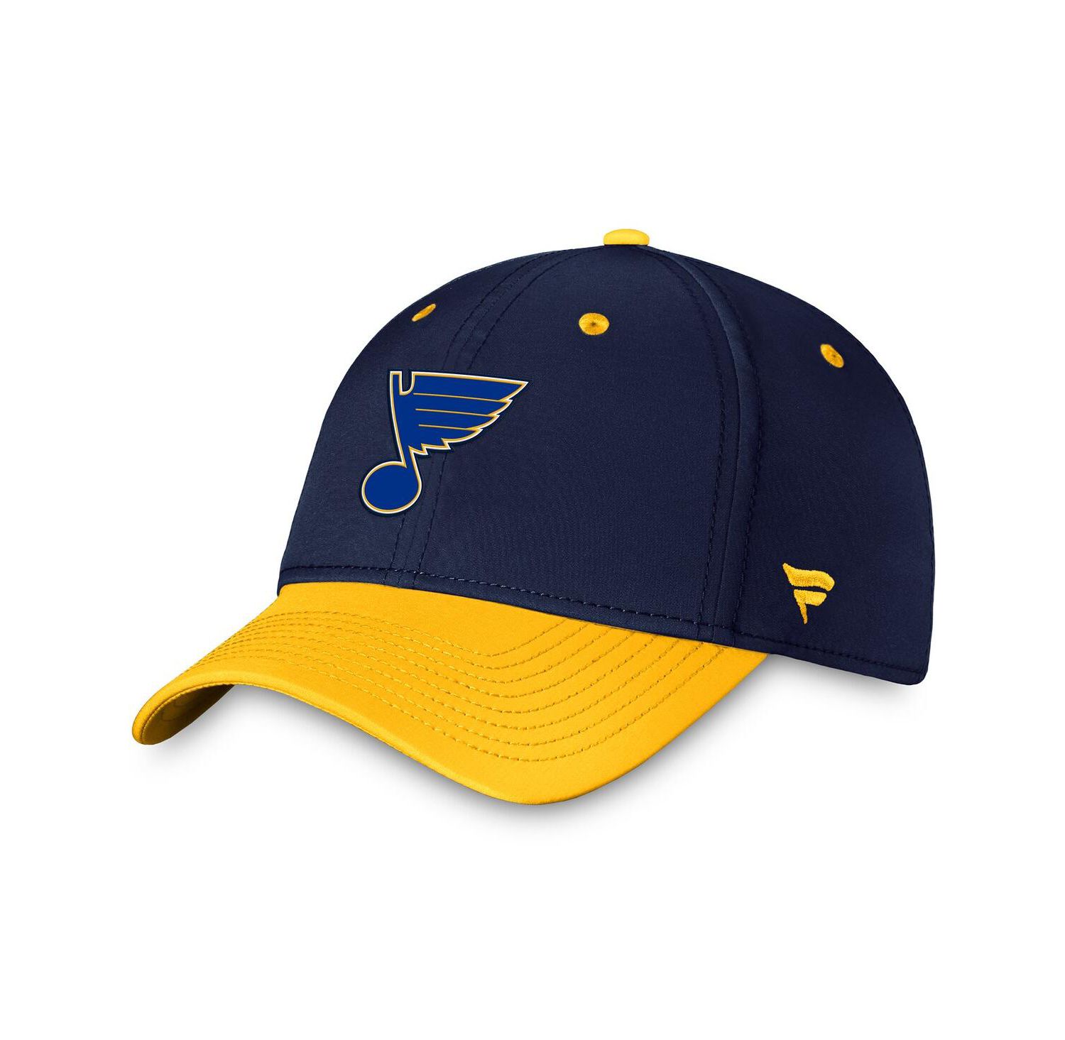 Men's Navy, Gold St. Louis Blues Authentic Pro Rink Two-Tone Flex Hat