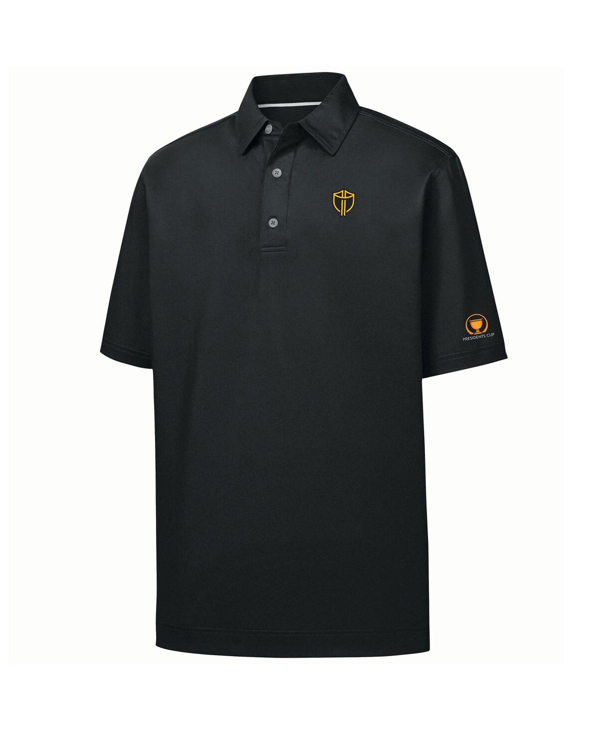 Shop Footjoy Men's  Black 2024 Presidents Cup International Team Pique Prodry Polo Shirt