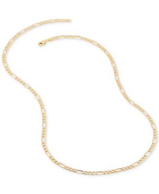 Lightweight Polished Figaro Link 22" Chain Necklace (3.9mm) in 10k Gold