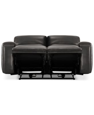 Varsani 67" Zero Gravity Leather Loveseat, Created for Macy's