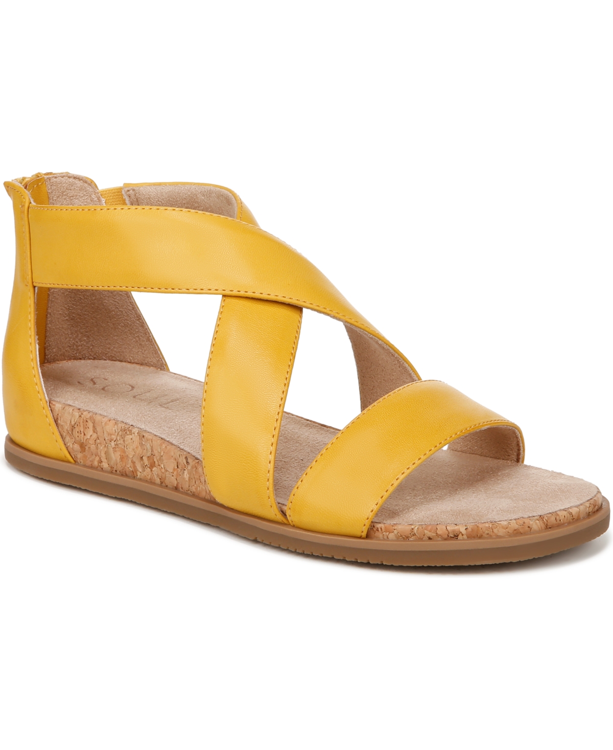 Cindi Strappy Sandals - Gold Metallic Faux Leather