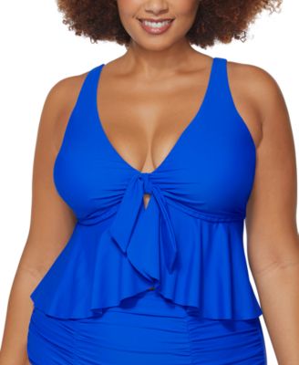 Raisins Curve - Topanga Tie-Front Bra Tankini Top