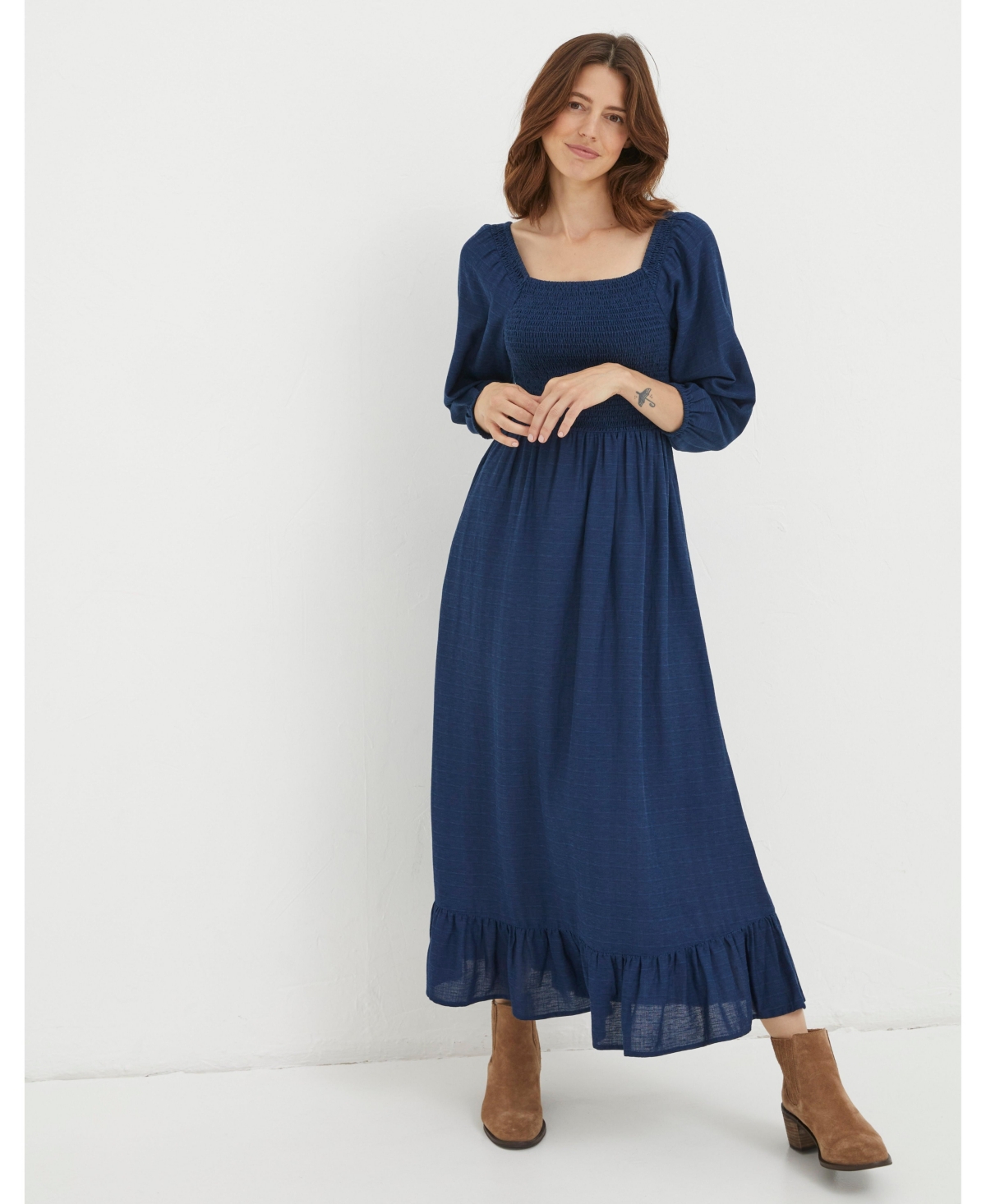 Women's Adele Midi Dress - Bright blue