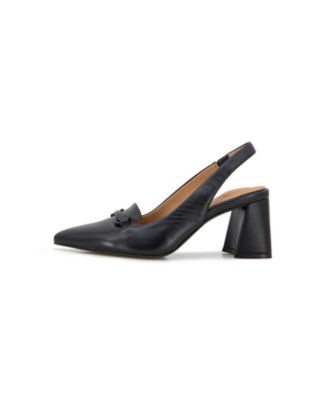 Women's Dionne Pointed-Toe Block-Heel Slingback Pumps
