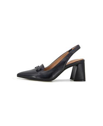 GENTLE SOULS KENNETH COLE Womens Beige Cushioned Dionne Pointed Toe Flare Slip On Leather Pumps Shoes M main image 0
