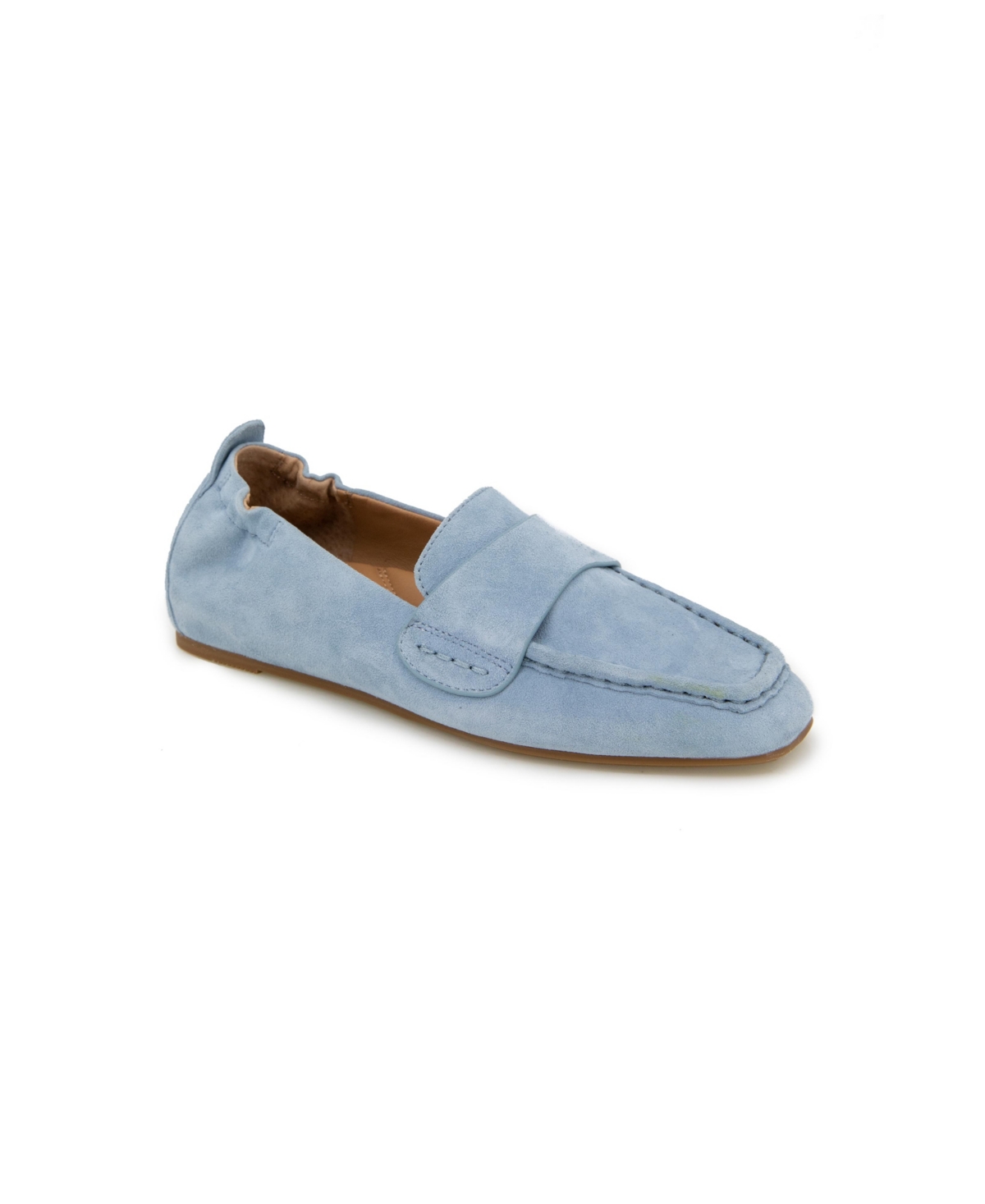 Gentle Souls Women's Sophie Slip-On Flats - Ashley Blue Suede- Leather