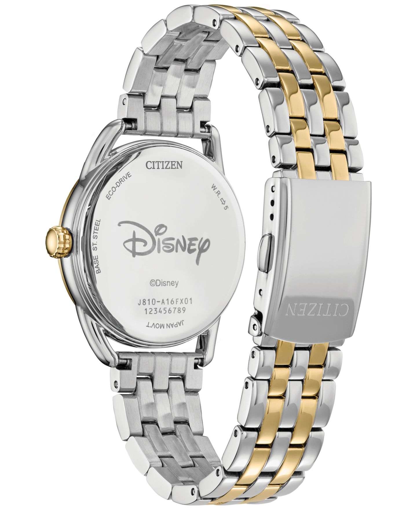 Женские часы Citizen Eco-Drive Disney Empowered Minnie Mouse Two-Tone Stainless Steel Bracelet Watch 36mm — фото 3