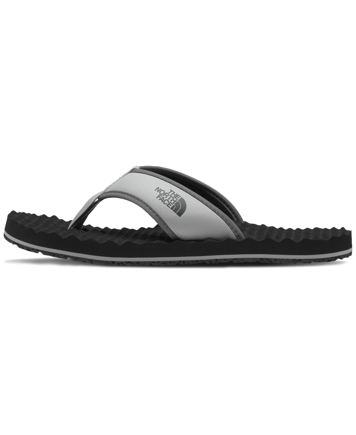 The North Face Men's Base Camp Ii Flip-flop Sandals In High Rise Grey,tnf Black