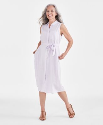Style & Co - Women's Sleeveless Shirtdress
