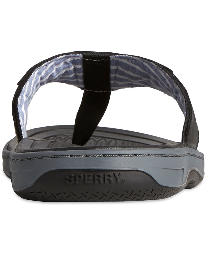 Sperry Men's Baitfish Thong Leather Sandals - Macy's