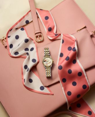 Eco-Drive Women's Disney Empowered Minnie Mouse Two-Tone Stainless Steel Bracelet Watch 36mm