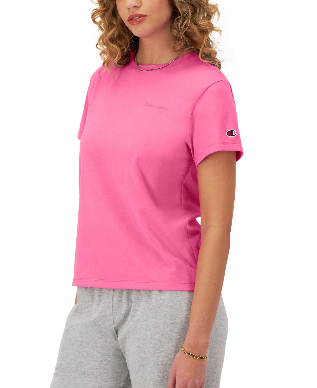 Champion: Women's The Classic Crewneck T-shirt