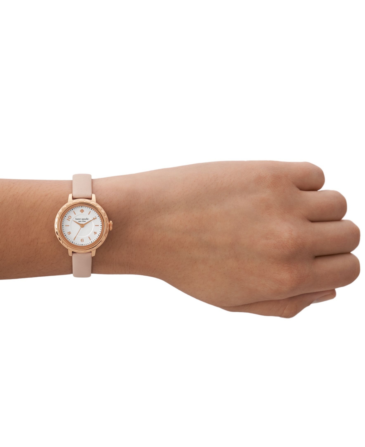 kate spade new york Women's Morningside Three HandPro-Planet Leather Watch 28mm Gift Set - Pink