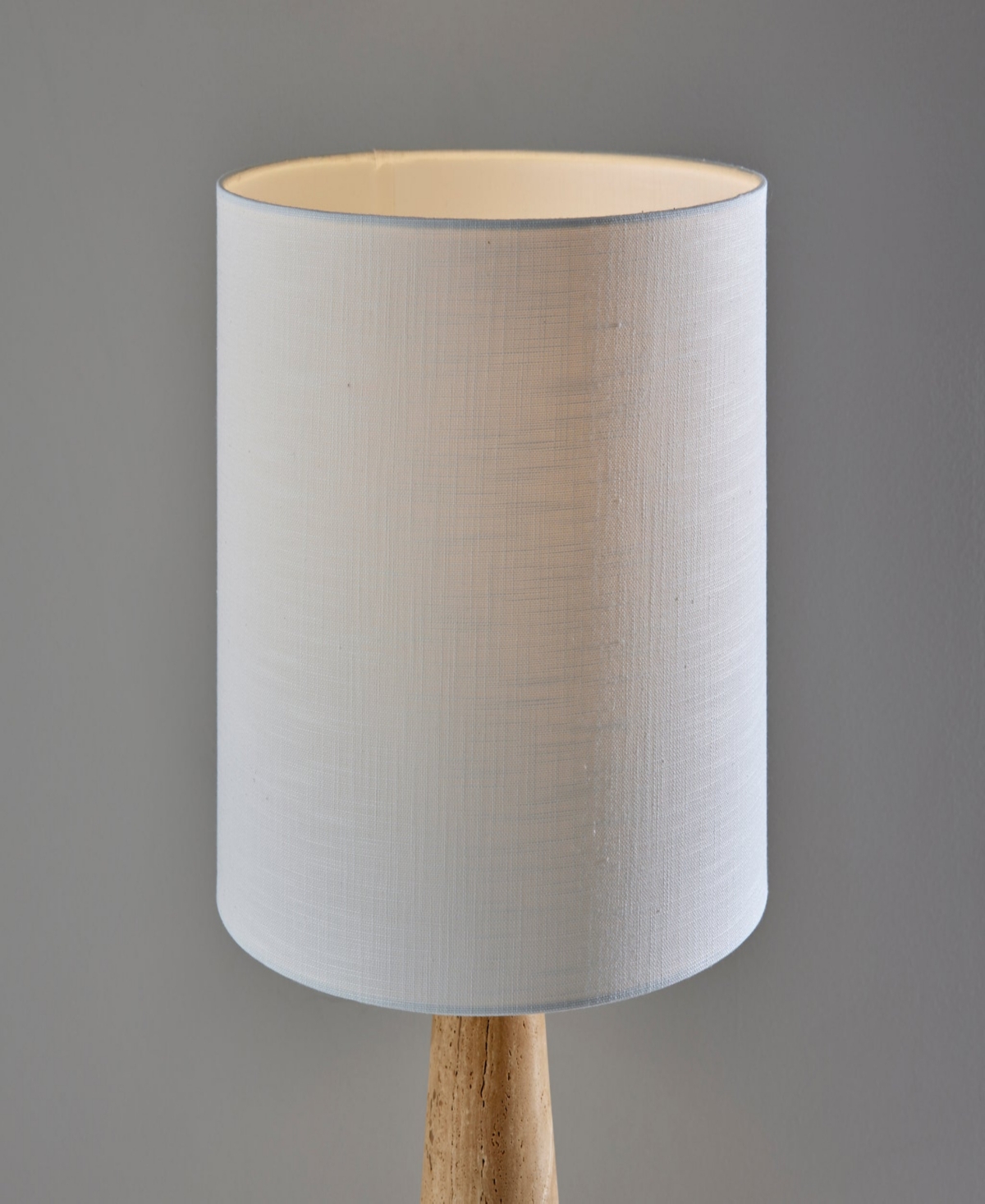 Adesso 25.5" Travis Tall Table Lamp In Travertine Stone