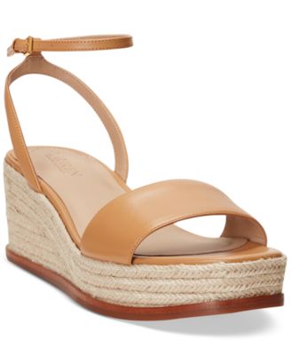 Lauren Ralph Lauren - Women's Leona Espadrille Platform Wedge Sandals